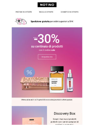 Notino (Italy) - Fino a −30% su centinaia di prodotti