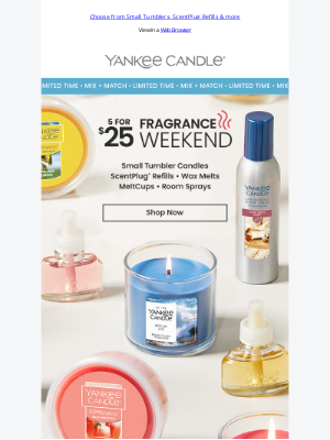 The Yankee Candle Company - 5 for $25: Create Your Fragrance Experience