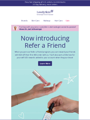 Treat a friend to $20 off & get $25 for yourself with our NEW Refer a Friend program!