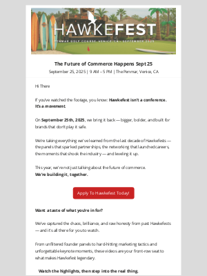 Hawke Media - The Most Talked-About E-Comm Event Returns Sept 25