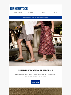 Birkenstock - Summer vacation platforms