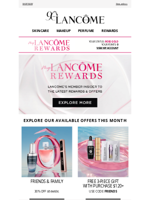 Lancome - Mary, Explore Your Available Offers & Rewards This Month!