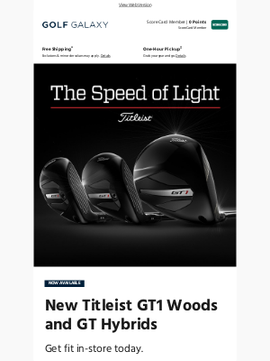 Golf Galaxy - 🆕 Titleist GT1 woods & GT hybrids just dropped!