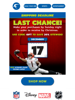 Fathead - Last Chance - Get Your Fathead In Time For The Holidays!