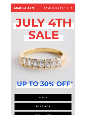 James Allen Rings - Sale Ends Tonight: Save up to 30% While You Can