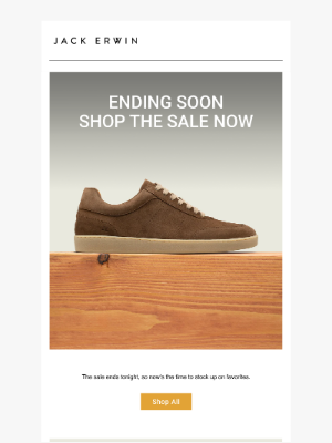Jack Erwin - Now Live: 15% Off Select Styles