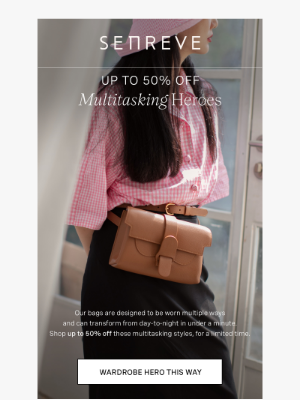 SENREVE - Up To 50% Off Bags That Match Your Speed