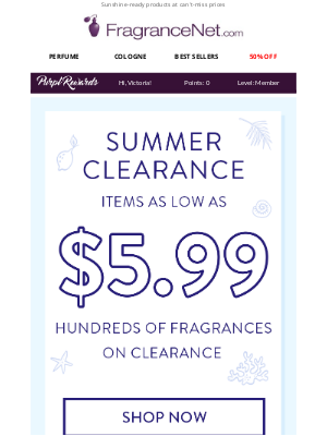 FragranceNet - 🌴 Summer CLEARANCE as low as $5.99! 🌴