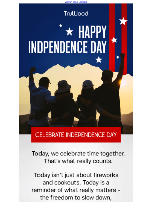 TruWood - Ok so I’m about to make your Independence Day EVEN BETTER