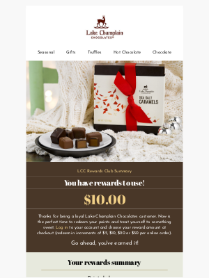 Lake Champlain Chocolates - You've got $10.00 to spend!