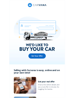 Carvana - Steve, we want YOUR car!