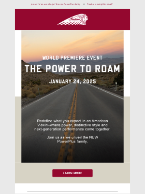 Indian Motorcycle - A World Premiere Event On 01.24.2025