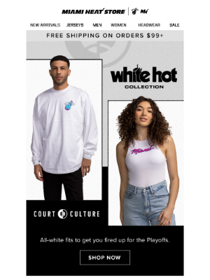 Miami Heat - SHOP: Court Culture's White Hot Collection 🧯