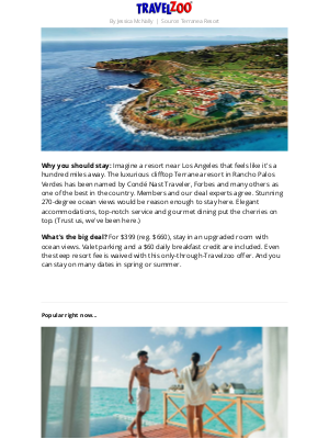 Travelzoo - $399—Luxurious Southern California resort, reg. $660