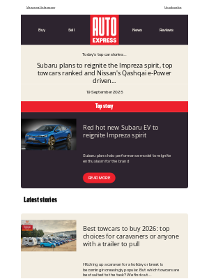 Auto Express (United Kingdom) - Hot electric Subaru incoming?