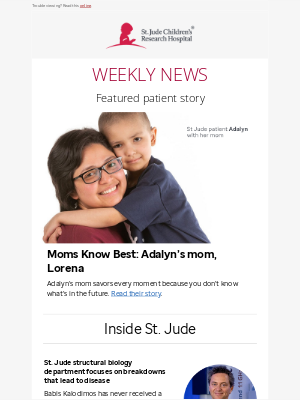 St. Jude Children's Research Hospital - Moms Know Best: Adalyn’s mom, Lorena