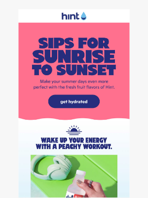 Hint Water - Hydrate the day away with Hint