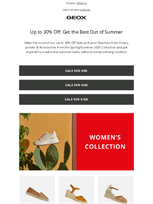 Geox - Don't Miss Our Summer Sale: Up To 30% Off