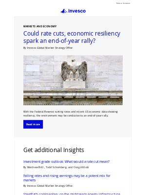 Invesco Ltd. - Invesco Insights: Could rate cuts, economic resiliency spark an end-of-year rally?