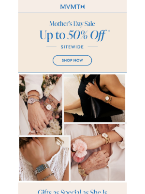 MVMT Watches - Mother’s Day Sale: Get Up to 50% Off
