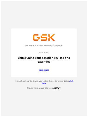 GSK - GlaxoSmithKline - GSK plc – Stock exchange announcement