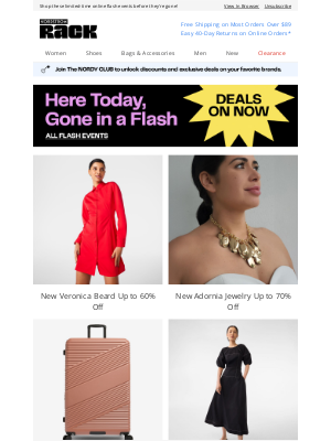 Nordstrom Rack - New Veronica Beard Up to 60% Off | New Adornia Jewelry Up to 70% Off | New Luggage Up to 60% Off Feat. CALPAK, Travelpro | And More!