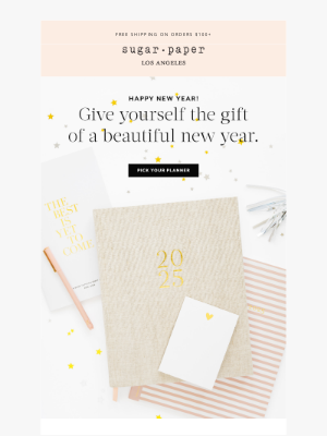 Sugar Paper - Give yourself the gift of a beautiful 2025.