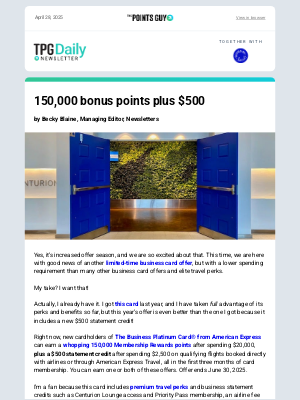 The Points Guy - ✈ This 150,000-Point Offer Just Got Better, the Best Time to Visit Hawaii & More Daily News From TPG ✈