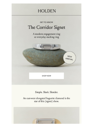 HOLDEN - NEW ARRIVAL: the corridor signet