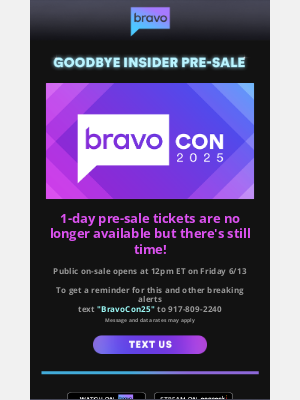 Bravo(Tuvalu) - The Insider pre-sale has ended