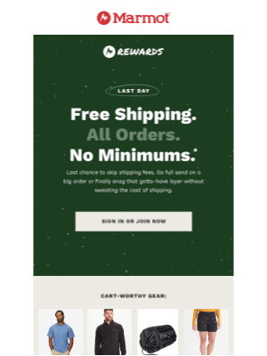 Marmot - LAST DAY: Free Shipping + No Minimums