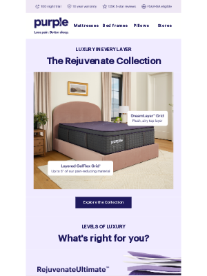 Purple - This is the best sleep $ can buy