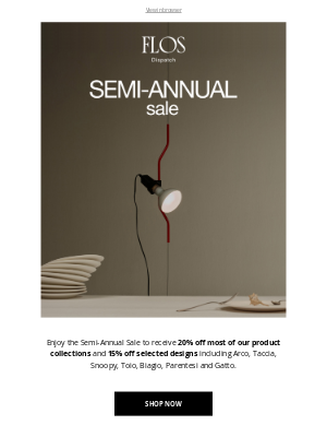 Flos  - Shop the Fall Semi-Annual Sale