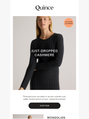 Quince - Confirmed: new cashmere 2.0 styles just dropped