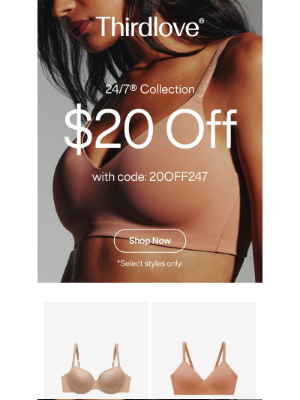 ThirdLove - $20 off these most-loved styles!