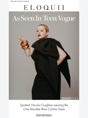 ELOQUII - Nicola Coughlan in Teen Vogue wearing ELOQUII