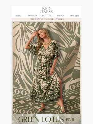 Red Dress Boutique - Green Lotus is Back For More!🪷