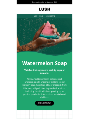Lush (United Kingdom) - Watermelon Soap 🍉
