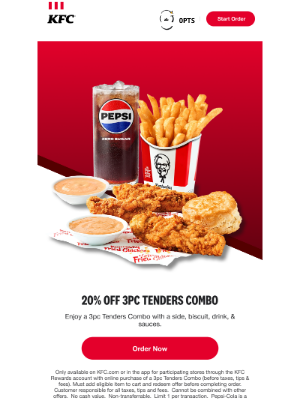 KFC - Tenders for dinner? Yes, please! 🍴🤤