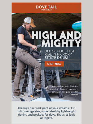 Dovetail Workwear - Old School High Rise With A Modern Fit
