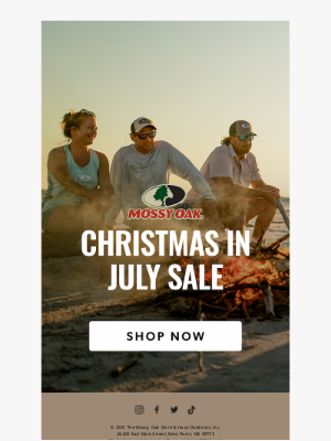 Mossy Oak - Christmas in July ENDS TONIGHT!
