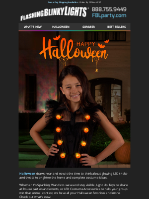 FlashingBlinkyLights.com - Halloween is closer than you think!