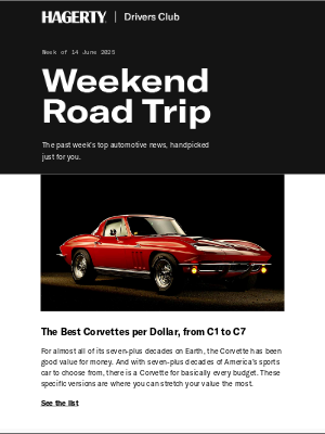 Hagerty - The best Corvettes per dollar, from C1 to C7