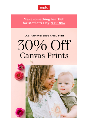 Mpix - Last day for 30% off Canvas Prints
