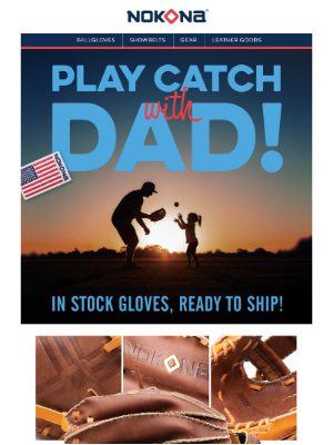 Nokona - Play Catch with DAD! – Free Gift 💯