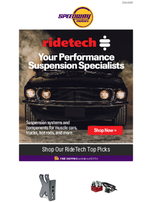 Speedway Motors - Improve Your Handling and Ride Quality with Ridetech Suspension
