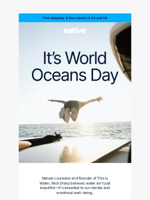 Native Shoes - World Oceans Day: How water connects us