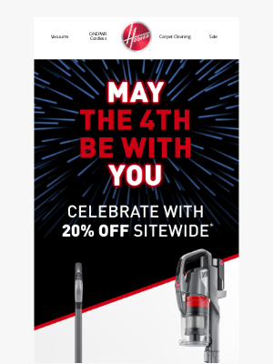 Hoover - 20% Off Sitewide*