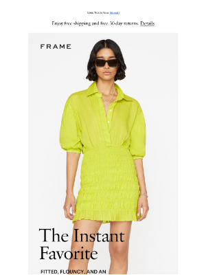 FRAME - Back in Stock: The Best-selling Dress Now in New Colors