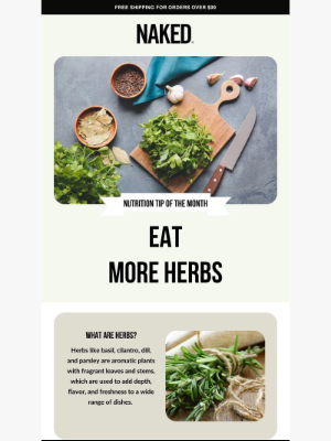 Naked Nutrition - 🌿 Nutrition Tip of the Month: Eat More Herbs